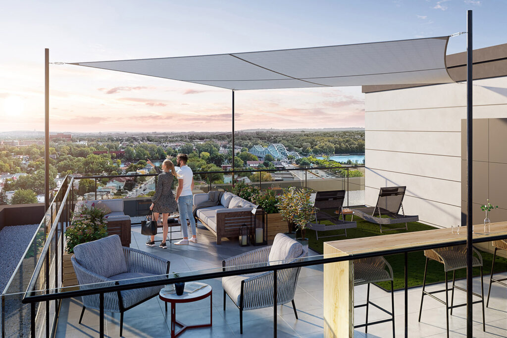 Le Luca terrasse sur le toit